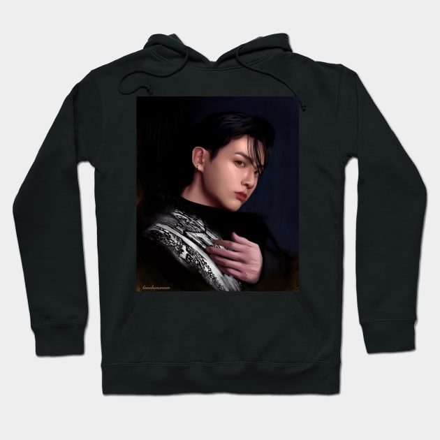 Bts jungkook black hoodie on sale